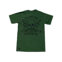 Camiseta de manga corta con Bolsillo Fourstar Pirate Pocket. Color: Verde Kelly. (Unidad)