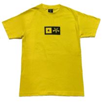 Camiseta de manga corta Fourstar Thrasher. Color: Amarillo