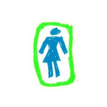 Girl Skateboards Decal 3.75" Green Blue (Unidad)