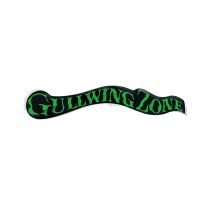 Adhesivo Gullwing NOS Zone Color: Negro/verde
5" x 0.5"