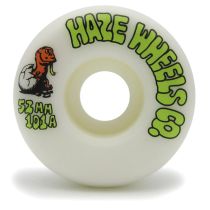 Ruedas Haze Wheels Born Stoned 53mm. 101a. Color: Blanco. (4 Ruedas)