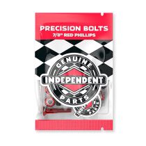 Tornillo Independent Trucks Genuine Parts 7/8" Phillips Black/Red. (8 unidades)