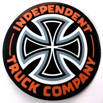 Adhesivo Independent Trucks Sticker Color, Negro/ Naranja/blanco/Gris . Tamaño 3,5"