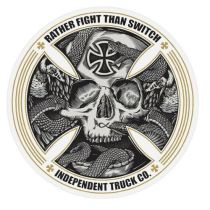 Pegatina de Independent Truck Company Fight Than Switch Skull 5"