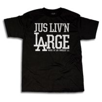 Camiseta de manga corta JSLV Premium Liv N Large. Color: Negro. (Unidad)