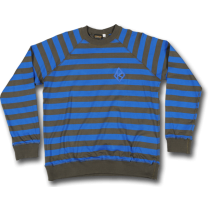 Sudadera Krooked K Stripe Crew. Sudadera fina super suave, con logo bordado