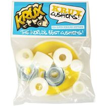 Gomas Krux World Best Cushions 92a Color, Blanco (Incluye 4 arandelas y 2 pivot cup)