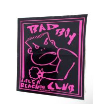 Adhesivo nos Life's A Beach Bad Boy Club 80's Vintage Surfing 4" Color:Negro/Rosa
adhesivo vintage original, no es una reedicion.