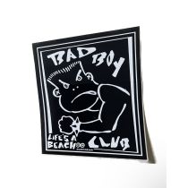 Bbc Life's A Beach Bad Boy Club 80's Vintage Surfing 4" Black/White