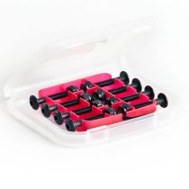 Tornillos para tablas de longboard Loaded 1.25". Hechos de un acero extremadamente fuerte (significativamente más fuerte que el grado 8), estos tornillos de cabeza tipo botón integran la arandela en el tornillo mismo para reducir la altura de las cabezas 