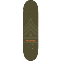 Tabla de monopatín Mini Logo Quartermaster. 124. 7.50" x 31.375". K12 Hella Concave. Color: Verde Militar