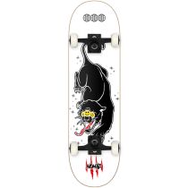 Monopatín completo Nomad Skateboards Life Balance Panther 7.875" x 31.25". Concavo medio. Ruedas Nomad 52mm x 33mm. 99a. Color: Blanco. (Unidad)