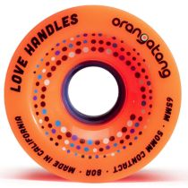 Ruedas de Longboard Orangatang Love Handles 65mm x 45mm. 80a. Superficie de contacto. 37mm.
Color: Naranja
(4 Unidades)
