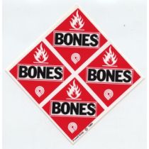 Adhesivo Powell Peralta NOS Flammable four 3.5" x3.5"