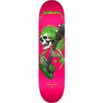 Tabla de monopatin Powell Peralta Metallica Collab Flight Hot Pink 8.0" x 31.45". Color: Rosa.