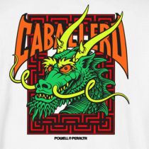 Camiseta de manga larga Powell Peralta Steve Caballero Street Dragon. Color: Blanco.