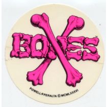 Adhesivo Powell Peralta NOS Crossbones 4" pink