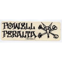 Adhesivo Powell Peralta NOS Vato rat Bones. colro, negro de 7"