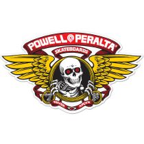 Pegatina de Powell Peralta Sticker Winged Ripper troquelado Tamaño 30.24 cm/ 12" 
Color: Rojo