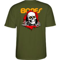 Camiseta de manga corta Powell Peralta Ripper. Color: Verde Militar