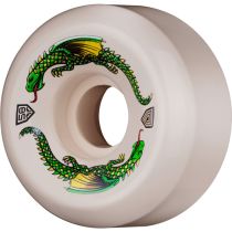 Ruedas de monopatín Powell Peralta Formula Dragon, 58mm x 30mm 93a Color: Blanco. (4 Unidades)