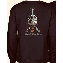 Powell Skull And Sword Crewneck Sweatshirt Black