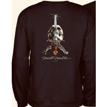 Sudadera Powell Peralta Skull and Sword Bones. Color: Negro 