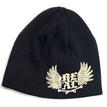 Real Skateboards Roll Forever Reversible Beannie (Black) 