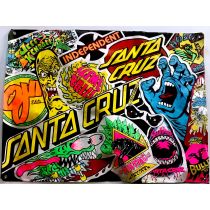 Pancarta/ Banner Santa Cruz Skateboards NOS Sticker Banner. Tamaño 44.0" x 33"