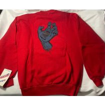 Sudadera Santa Cruz Screaming Hand. Color: Rojo