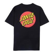 Camiseta de manga cortaSanta Cruz Tee Classic Dot Chest Black. Color, Negro 