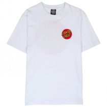 Camiseta de manga cortaSanta Cruz Tee Classic Dot Chest. Color, Blanco