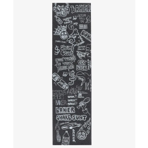 Pliego de lija Shake Junt Griptape Rekinize. 9.0" x 33.0". Color: Negro. Pliego