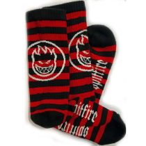 Calcetines Spitfire Circle Firehead Crew. Color: Negro/ Rojo Talla Única