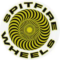 Spitfire Wheels Classic Swirl 7.5". Yellow