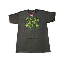 Camiseta manga corta Spitfire LTB Drips. Color: Gris Oscuro