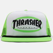 Gorra Thrasher Ellipse Logo Trucker Rope Hat. Color: Verde. Talla adjustable