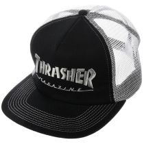 Gorra Thrasher Thrasher Embroidered Flame Logo Mesh Cap. Color: Negro. Talla única