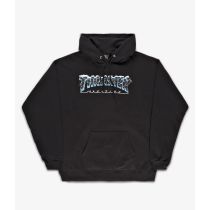 Sudadera con Capucha Thrasher Hoodie Black Ice. Color: Negro