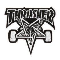 Parche Thrasher Skategoat. Color: Negro.