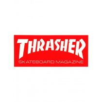 Pegatina Thrasher Mag Logo. Color: Rojo. Tamaño 23,5/9,25"
