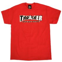 Camiseta Thrasher x Baker Skateboards. Color: Rojo