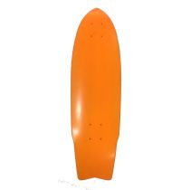 Tabla de monopatín Town Cruiser Fish Tail. 8.125" x 28". Color: Naranja.