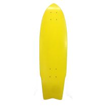 Tabla de monopatín Town Cruiser Fish Tail 8.125" x 28". Color: Amarillo