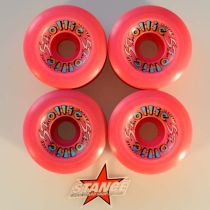 Ruedas NOS Tracker Ollie 66 mm 97a. Color: Rosa. Ruedas vintage originales no son una reedicón.