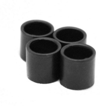 Espaciadores para rodamientos Unit de 7.223 mm. por 8mm de diameto para ruedas de Roller. Color: Negro 1 und.