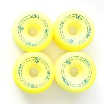 Ruedas Vision NOS Zips 56.5mm x 37.5mm 95a. Color: Natural, letras Acqua