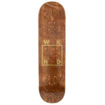 Wknd Gold Logo Brown Stain 8.125"
