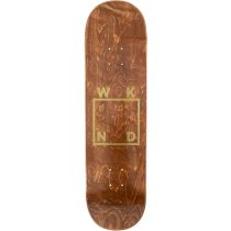 Wknd Gold Logo Brown Stain 8.125"