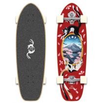 Completo Yow Surfskate Mercedes Bellindo 33.5 x 10" Artist Series Color, Rojo